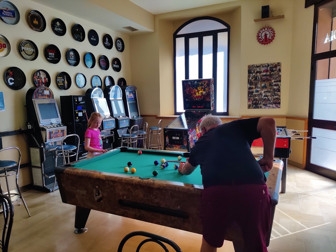 Steve and Evelina in the bar at Travo, 2024